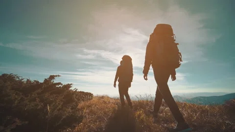 爬山和徒步旅行 Stock Footage 233766617