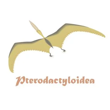 235 Dinosaur, Pterodactyloidea Stock Illustration