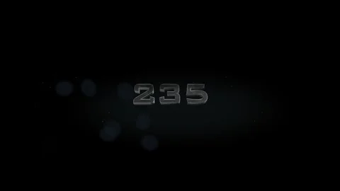 235 title metal text on black alpha channel background Stock Footage 295873385