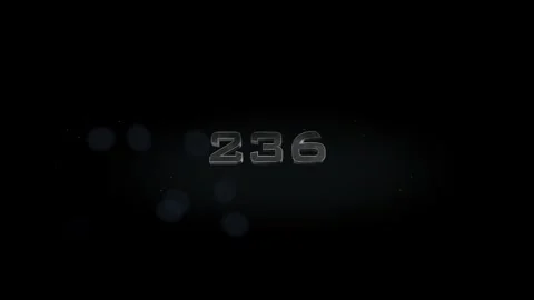 236 title metal text on black alpha channel background Stock Footage 295873390