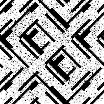 2365 Seamless pattern with black stripes イラスト素材