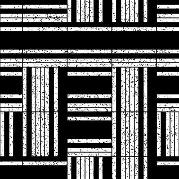 2369 Seamless pattern with horizontal and vertical black lines Stock Illustration