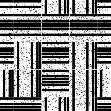 2370 Seamless pattern with horizontal and vertical black lines Stock Illustration