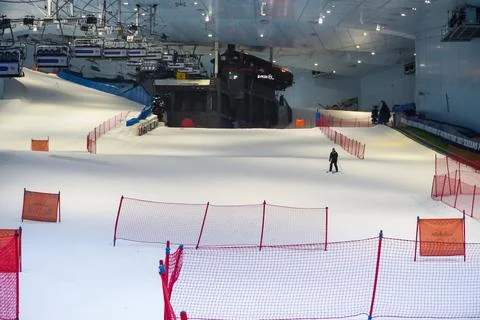 Dudai,  UAE  -  March,20,2023:  Attraction  in  the  Mall  of  the  Emirates  "Ski    Dubai"  in  Dubai,  UAE, xkwx ski  dubai,  sport,  mall  of  the  emirates,  ski,  dubai,  uae,  winter,  slope,  cold,  united,  snow,  people,  vacation,  inside,  city,  styles,  luxury,  urban,  mall,  destinations,  area,  united  arab  emirates,  emirates,  tourism,  arab,  ski  lift,  snow  sports,  snow  resort,  winter  activities,  healthy,  skiing,  people  skiing,  unique  building,  travelling,  landmark,  dubai  vacation,  attractions