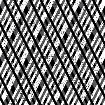 238 Seamless pattern with black and white intersecting lines. Stock Illustration