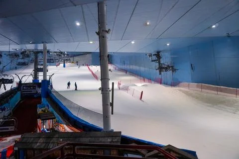 Dudai,  UAE  -  March,20,2023:  Attraction  in  the  Mall  of  the  Emirates  "Ski    Dubai"  in  Dubai,  UAE, xkwx ski  dubai,  sport,  mall  of  the  emirates,  ski,  dubai,  uae,  slope,  cold,  united,  snow,  people,  vacation,  inside,  city,  styles,  luxury,  urban,  mall,  destinations,  area,  united  arab  emirates,  emirates,  tourism,  arab,  ski  lift,  snow  sports,  snow  resort,  winter  activities,  healthy,  skiing,  people  skiing,  unique  building,  travelling,  landmark,  dubai  vacation,  attractions