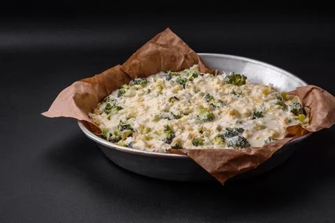 Delicious  quiche  with  broccoli,  cheese,  chicken,  spices  and  herbs  on  a  dark  concrete  background xkwx broccoli,  quiche,  food,  cheese,  vegetable,  meal,  pie,  dinner,  crust,  lunch,  pastry,  dish,  egg,  green,  baked,  cuisine,  tart,  snack,  homemade,  gourmet,  french,  healthy,  kitchen,  eating,  delicious,  breakfast,  cooking,  cake,  fish,  cream,  table,  recipe,  traditional,  salmon,  dough,  vegetarian,  lorraine,  background,  rustic,  ingredient,  spinach,  tasty,  cooked,  appetizer,  gratin,  wood,  organic