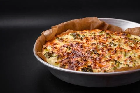 Delicious  quiche  with  broccoli,  cheese,  chicken,  spices  and  herbs  on  a  dark  concrete  background xkwx broccoli,  quiche,  food,  cheese,  vegetable,  meal,  pie,  dinner,  crust,  lunch,  pastry,  dish,  egg,  green,  baked,  cuisine,  tart,  snack,  homemade,  gourmet,  french,  healthy,  kitchen,  eating,  delicious,  breakfast,  cooking,  cake,  fish,  cream,  table,  recipe,  traditional,  salmon,  dough,  vegetarian,  lorraine,  background,  rustic,  ingredient,  spinach,  tasty,  cooked,  appetizer,  gratin,  wood,  organic