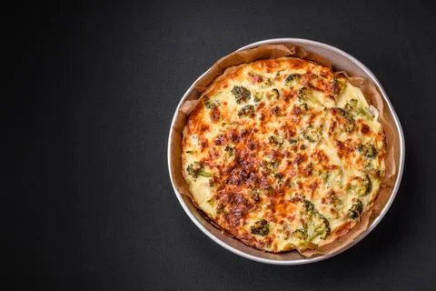 Delicious  quiche  with  broccoli,  cheese,  chicken,  spices  and  herbs  on  a  dark  concrete  background xkwx broccoli,  quiche,  food,  cheese,  vegetable,  meal,  pie,  dinner,  crust,  lunch,  pastry,  dish,  egg,  green,  baked,  cuisine,  tart,  snack,  homemade,  gourmet,  french,  healthy,  kitchen,  eating,  delicious,  breakfast,  cooking,  cake,  fish,  cream,  table,  recipe,  traditional,  salmon,  dough,  vegetarian,  lorraine,  background,  rustic,  ingredient,  spinach,  tasty,  cooked,  appetizer,  gratin,  wood,  organic