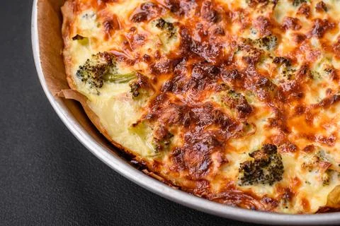 Delicious  quiche  with  broccoli,  cheese,  chicken,  spices  and  herbs  on  a  dark  concrete  background xkwx broccoli,  quiche,  food,  cheese,  vegetable,  meal,  pie,  dinner,  crust,  lunch,  pastry,  dish,  egg,  green,  baked,  cuisine,  tart,  snack,  homemade,  gourmet,  french,  healthy,  kitchen,  eating,  delicious,  breakfast,  cooking,  cake,  fish,  cream,  table,  recipe,  traditional,  salmon,  dough,  vegetarian,  lorraine,  background,  rustic,  ingredient,  spinach,  tasty,  cooked,  appetizer,  gratin,  wood,  organic