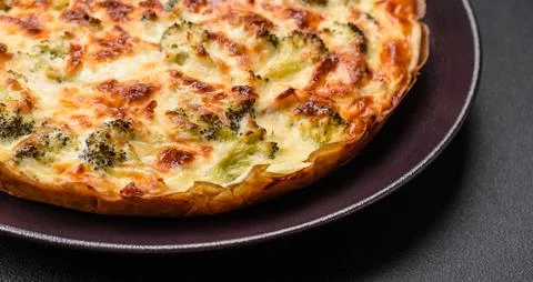 Delicious  quiche  with  broccoli,  cheese,  chicken,  spices  and  herbs  on  a  dark  concrete  background xkwx broccoli,  quiche,  food,  cheese,  vegetable,  meal,  pie,  dinner,  crust,  lunch,  pastry,  dish,  egg,  green,  baked,  cuisine,  tart,  snack,  homemade,  gourmet,  french,  healthy,  kitchen,  eating,  delicious,  breakfast,  cooking,  cake,  fish,  cream,  table,  recipe,  traditional,  salmon,  dough,  vegetarian,  lorraine,  background,  rustic,  ingredient,  spinach,  tasty,  cooked,  appetizer,  gratin,  wood,  organic