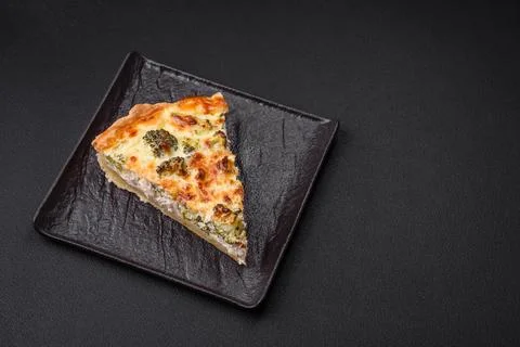 Delicious  quiche  with  broccoli,  cheese,  chicken,  spices  and  herbs  on  a  dark  concrete  background xkwx broccoli,  quiche,  food,  cheese,  vegetable,  meal,  pie,  dinner,  crust,  lunch,  pastry,  dish,  egg,  green,  baked,  cuisine,  tart,  snack,  homemade,  gourmet,  french,  healthy,  kitchen,  eating,  delicious,  breakfast,  cooking,  cake,  fish,  cream,  table,  recipe,  traditional,  salmon,  dough,  vegetarian,  lorraine,  background,  rustic,  ingredient,  spinach,  tasty,  cooked,  appetizer,  gratin,  wood,  organic
