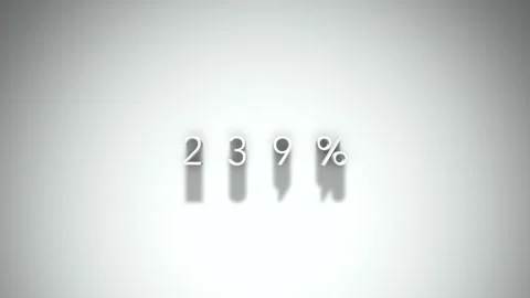 239 3D title animation with shadows on a white background Stock Footage 296824908