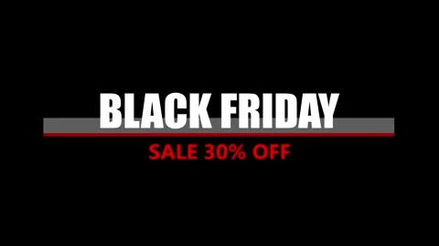 239 Animation Text Label Banner Tag Black Friday Sale 30 Stock Footage 346640191