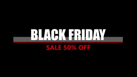 239 Animation Text Label Banner Tag Black Friday Sale 50 Stock Footage 346640197