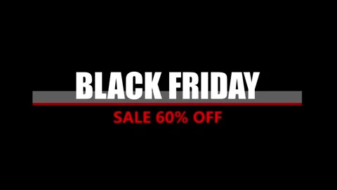 239 Animation Text Label Banner Tag Black Friday Sale 60 Stock Footage 346640198