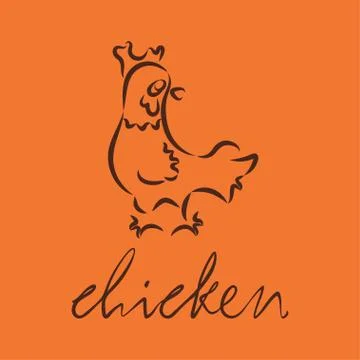 239 logo of chicken Stock Illustration