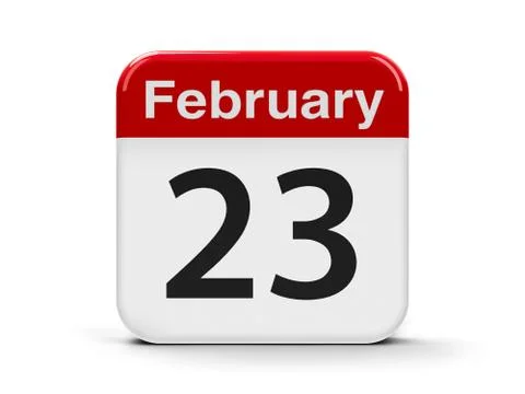 23rd February Stock Illustration