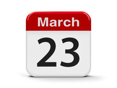 23rd March Stock Illustration