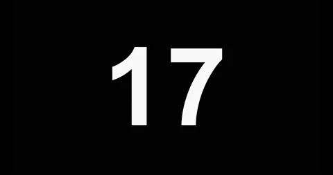 24. 4K Resolution. Countdown of 24 seconds, with black background Stock Footage 235912809