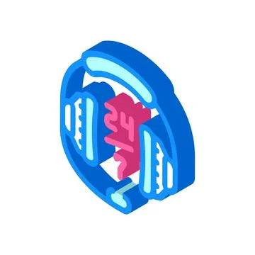 24 7 call center work isometric icon vector illustration イラスト素材