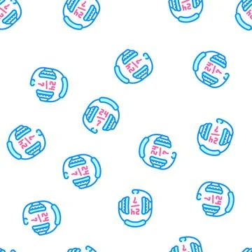 24 7 call center work vector seamless pattern Stock Illustration