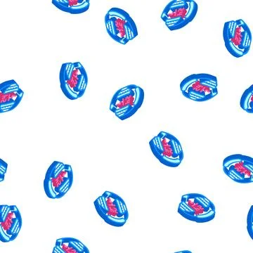 24 7 call center work isometric icon seamless pattern Stock Illustration