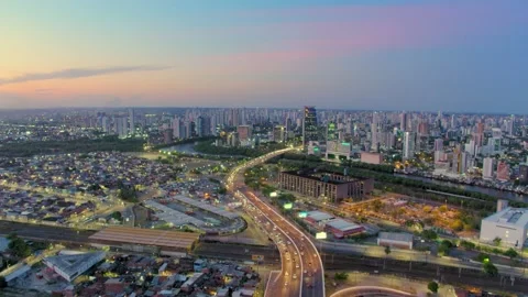 24 AERIAL IMAGE WITH CAMERA MOVEMENT OVER THE NEIGHBORHOOD OF JOANA BEZERRA, Stock Footage 151536007