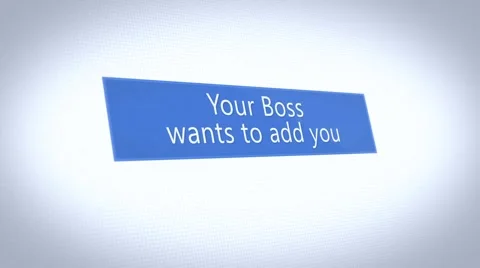 24 Boss wants to add you Stock Footage
