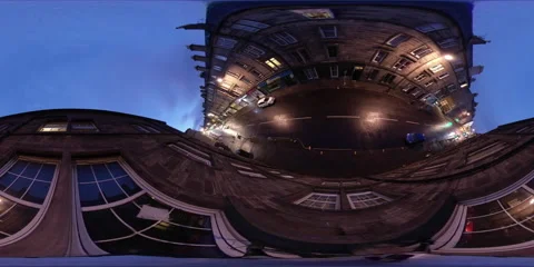 24 hour 360 timelapse of Easter Road Edinburgh Stock Footage 136887174