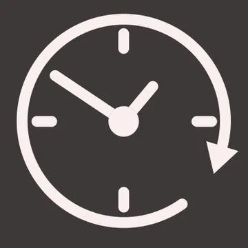 24 hour assistance, clock, clock icon,clock icon in trendy flat style isolate Illustrazione stock