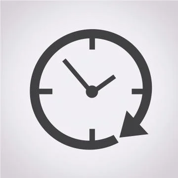 24 hour clock Icon Stock Illustration