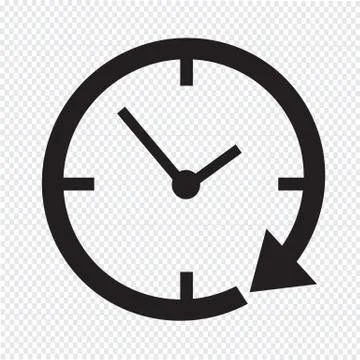 24 hour clock Icon Stock Illustration