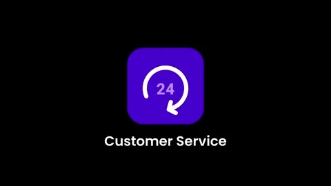 24-Hour Support Icon Stock Footage 334463158