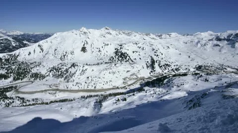 24 hour time lapse winter mountains Stock Footage 21935592