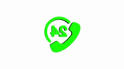 24 hour time phone rotating 3d icon 4k animation, call looping with alpha channe Video stock 313476348