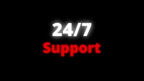 24 Hours 7 Days support Working day schedule, mode animation. 4k video Video stock 340595760