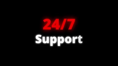24 Hours 7 Days support Working day schedule, mode animation. 4k video Vidéo 341504987