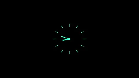 24 hours clock 4k stock video animation. Stock Footage 300758983