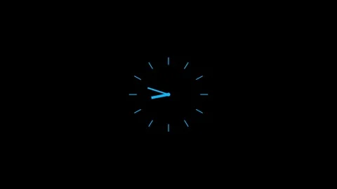 24 hours clock 4k stock video animation. Stock Footage 300758984