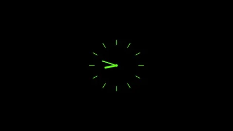 24 hours clock 4k stock video animation. Stock Footage 300758991
