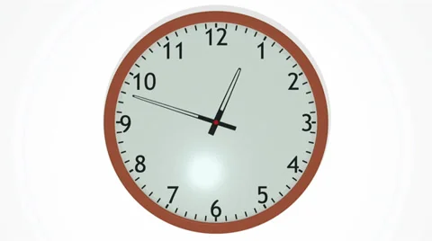 24 hours Clock Stock Footage 33897546