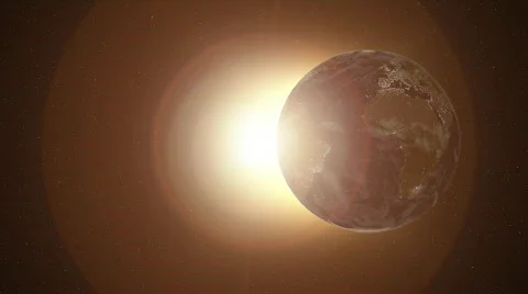 24 hours earth loop Stock Footage