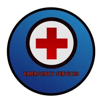24 Hours Emergency Service Red Vector Icon Button. Medical service abstract Stock Illustration