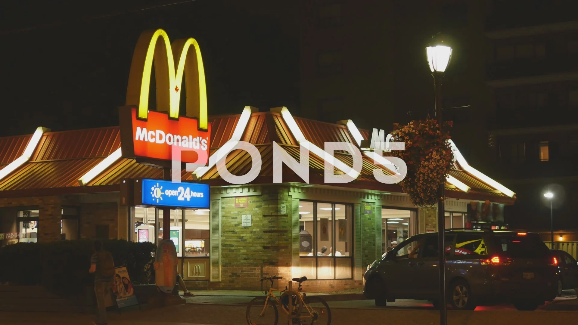 24 Hours McDonalds restaurant. Pape Avenue Toronto Canada