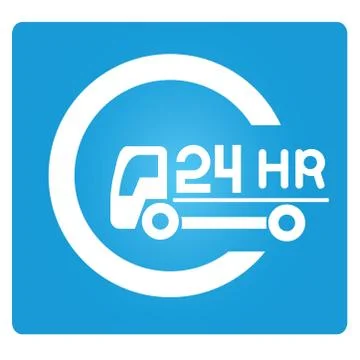 24 hours service Stock Illustration