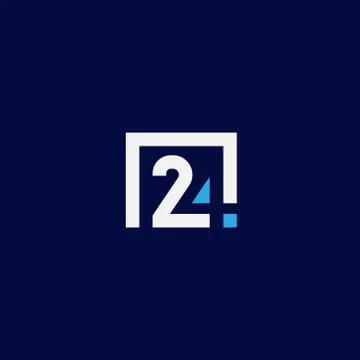 24 logo Stock Illustration