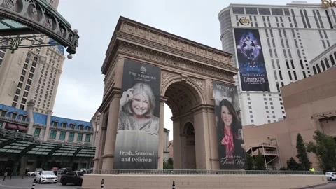 24 March 2024 Las Vegas Nevada Outside Paris Las Vegas Resort Stock Footage 273762017
