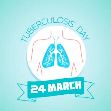 24 March Tuberculosis Day Stock Illustration