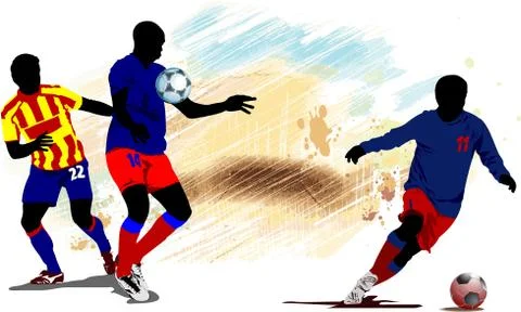 24 soccer Stock Illustration